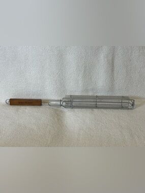 Cost Plus World Market Wooden Handle with Branded Logo - Brown and Silver